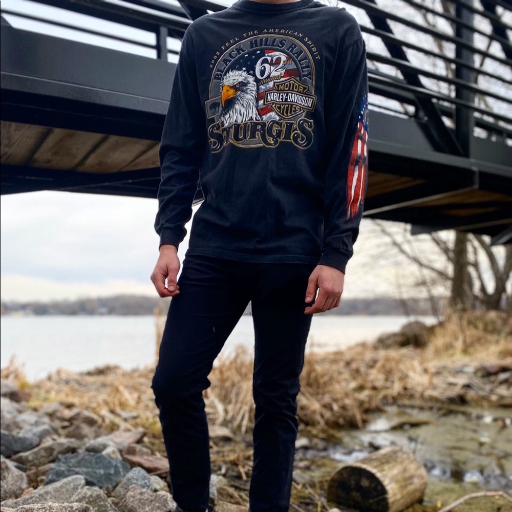 Vintage 2002 Harley Davidson Sturgis Longsleeve M